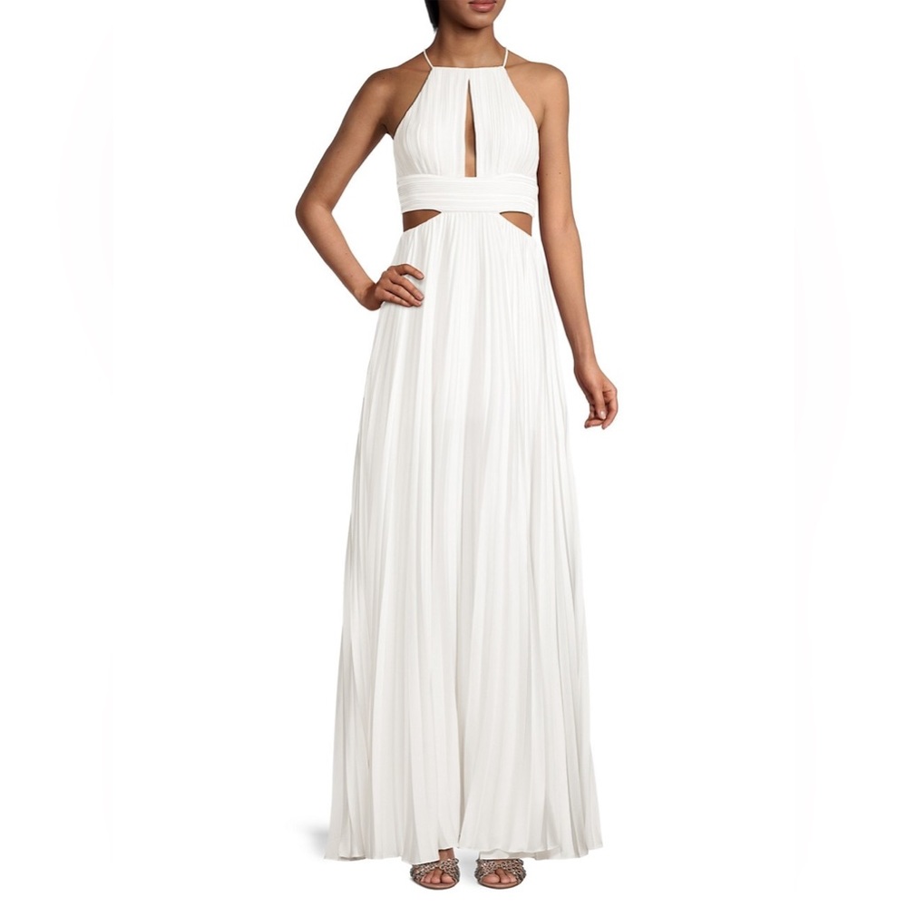Aiifos Arianna Cutout Pleated Gown. Size 6. Retail: $795